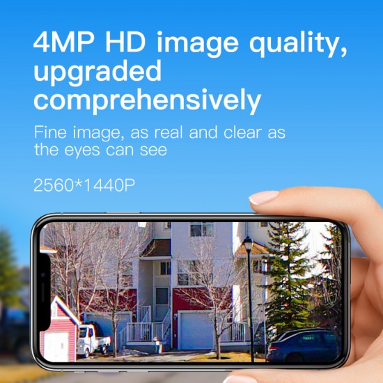 CS69Q WIFI Full Black 1440P Outdoor Security Camera with High