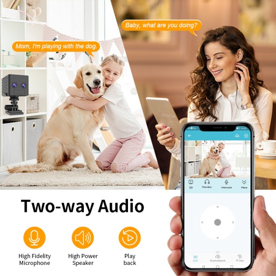 CB75D 6X Hybrid Zoom 1080P Dual Lens 4G Low power