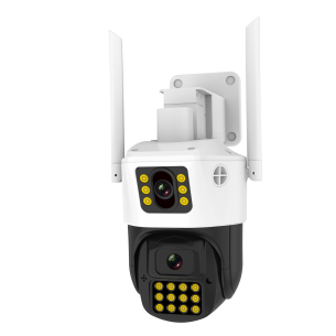 CS663DR 1296P HD Dual-lens&Views on One Screen Security Camera 