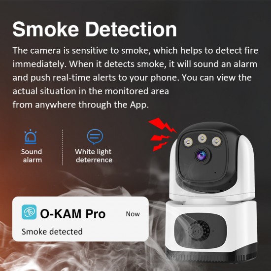 CS995M Indoor Smoke Detection Network Camera for Home Careness