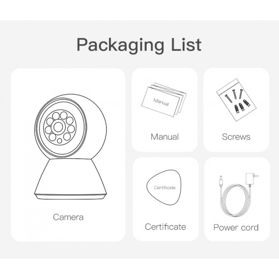 C991 Indoor  3MP HD Pan&Tilt Cut Dome Camera