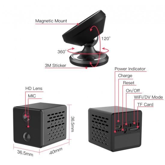 CB71  Smart 1080P Mini Battery IP Camera  