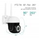 CS662 Smart Outdoor Red&Blue Lights Alarm IP Camera 