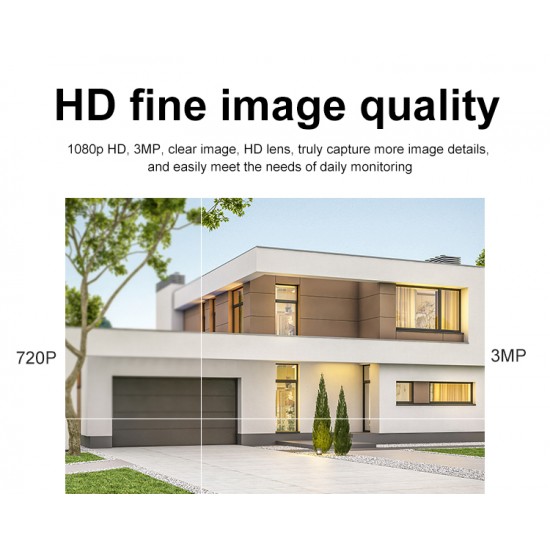 CS662 Smart Outdoor Red&Blue Lights Alarm IP Camera 