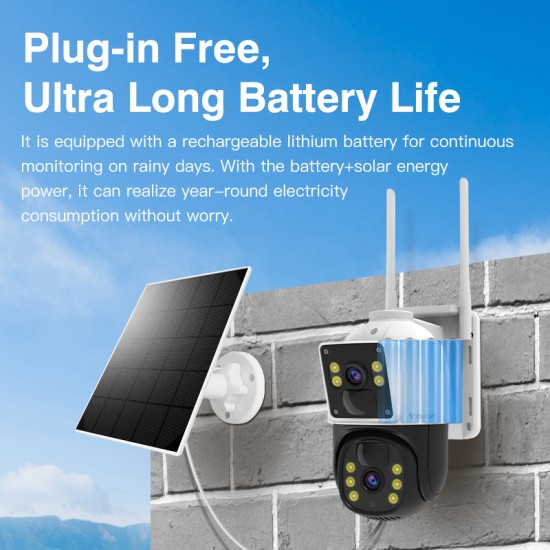 BG66DR  4G Solar Low Power Dual View Camera 【Europe