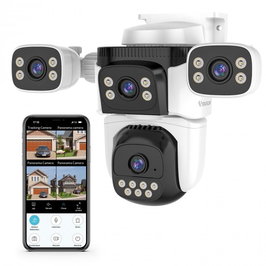 CS621FR Four-Lens Waterproof Security Camera