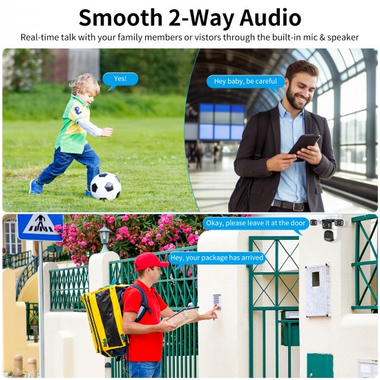 CS621FR Four-Lens Waterproof Security Camera