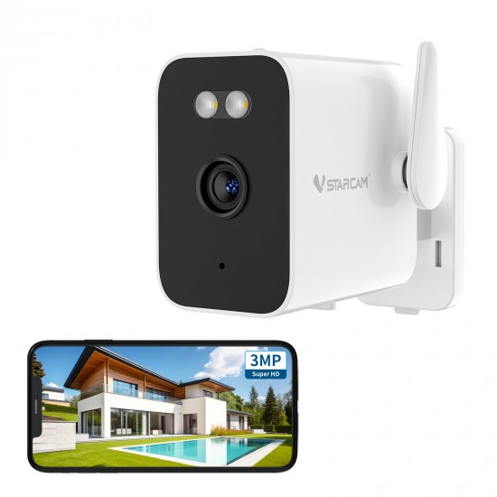 CS5 3MP Battery Powered WiFi Security Camera